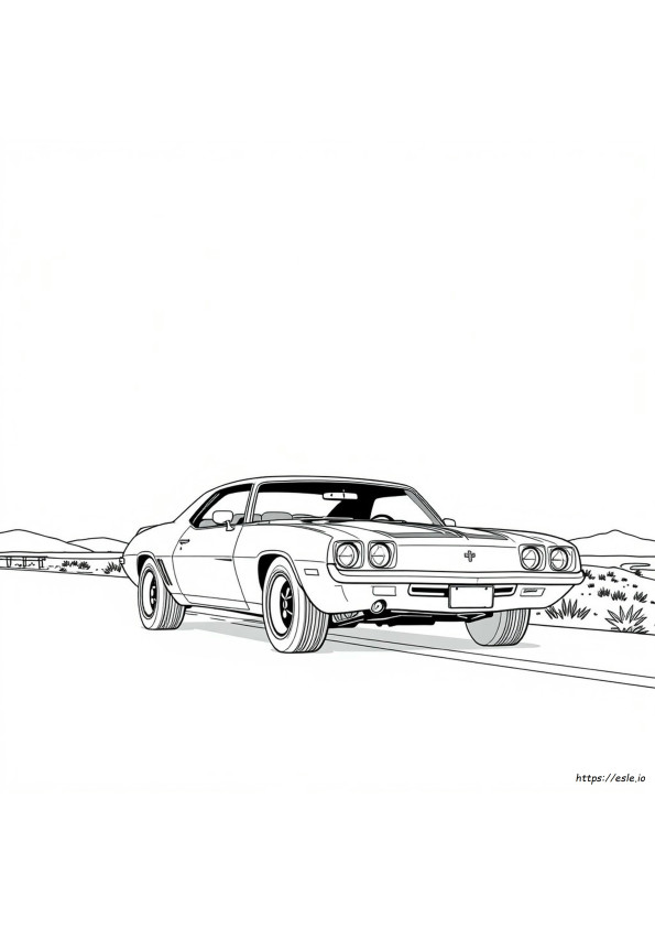 Coloriages Vieille Camaro