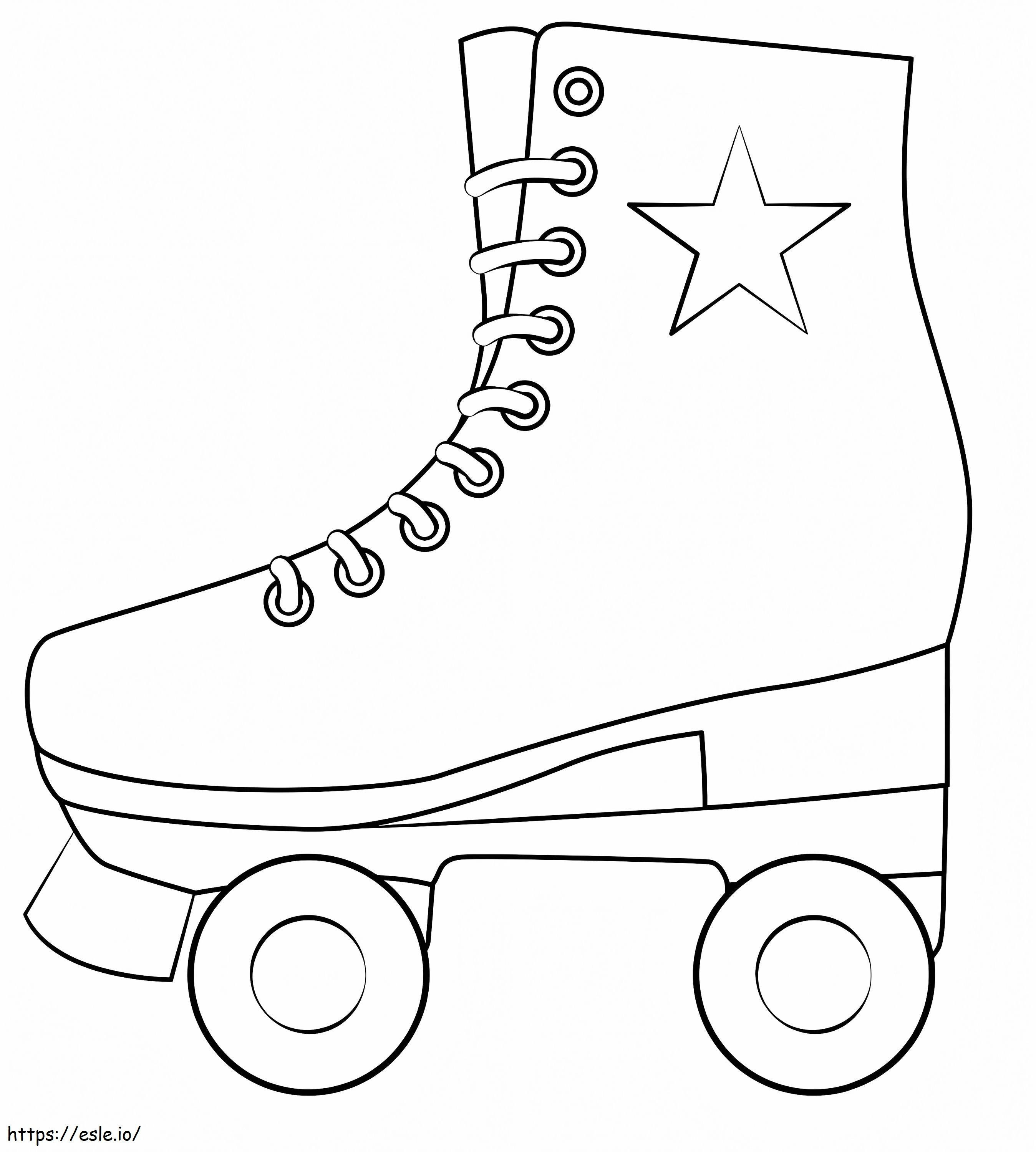 Printable Roller Skate coloring page