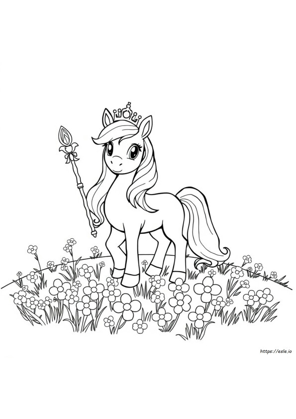 Princess Pony Coloring Pages
