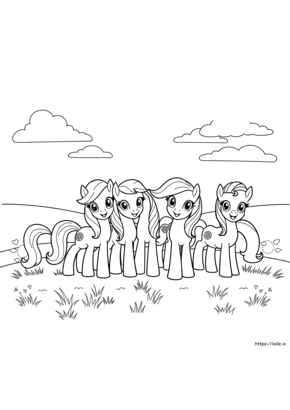 My Little Pony Cutie Mark Crew Coloring Pages