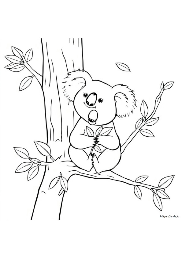 Yazdırılabilir Koala Boyama Sayfaları