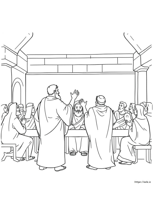 Peter And John Before The Sanhedrin Coloring Pages