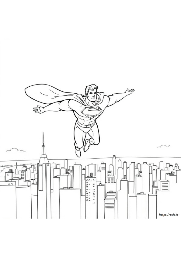 Superman For Colouring