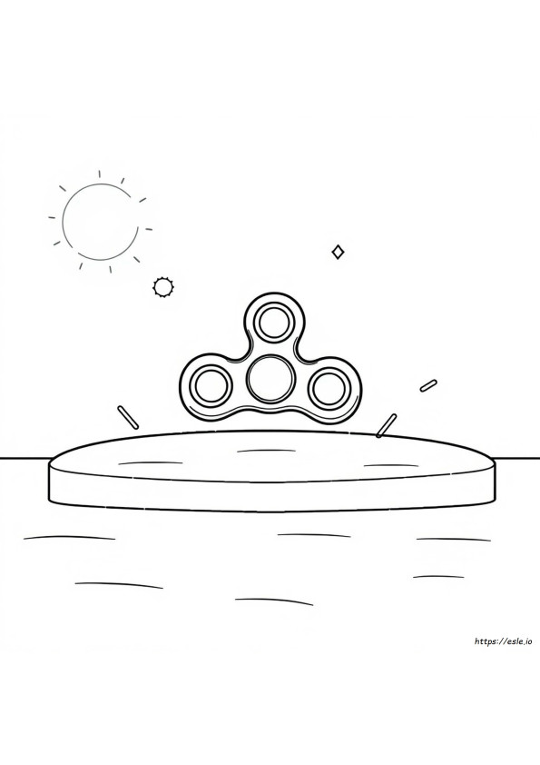 Emoji Fidget Spinner Coloring Pages