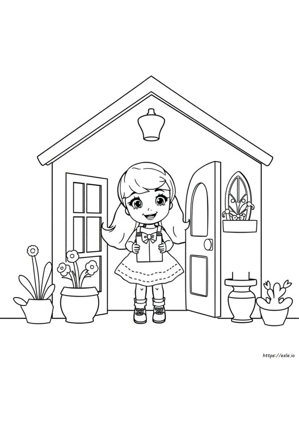 Kolorowanka Gabby's Dollhouse