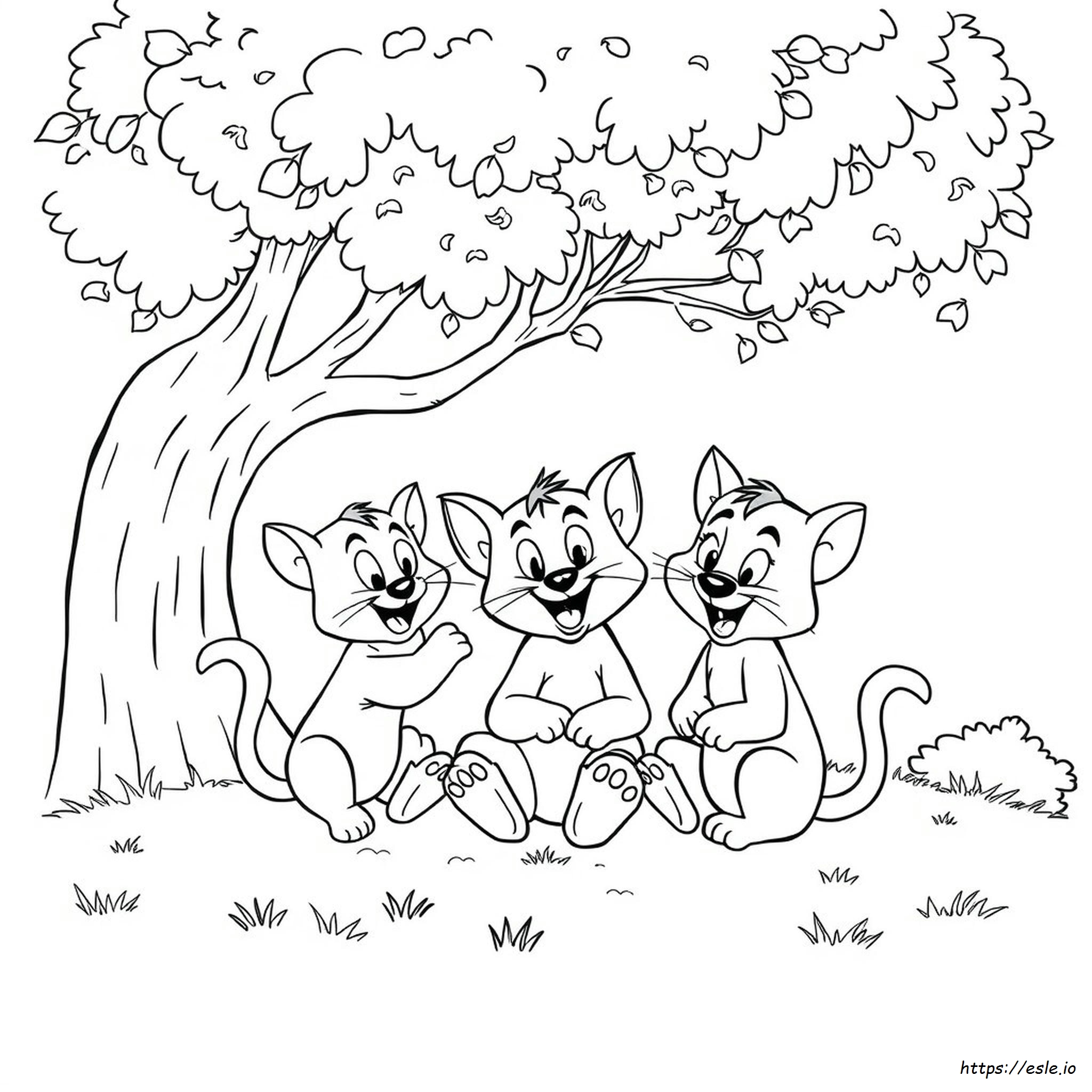Tom Friends Coloring Pages