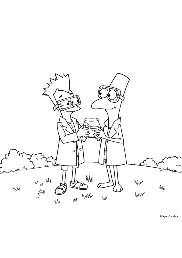 Coloring Page Of Phineas And Ferb