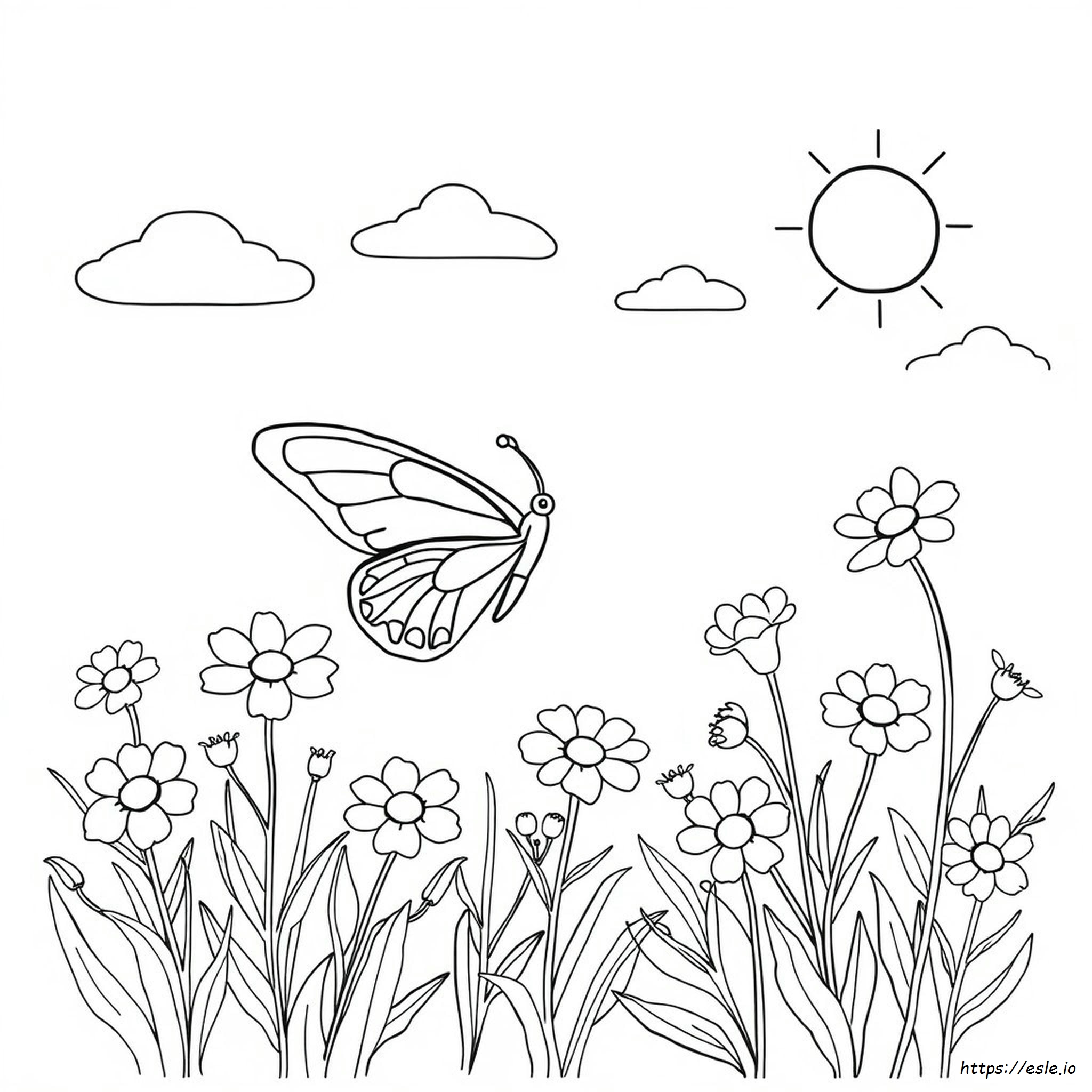 Butterfly Colouring Worksheet
