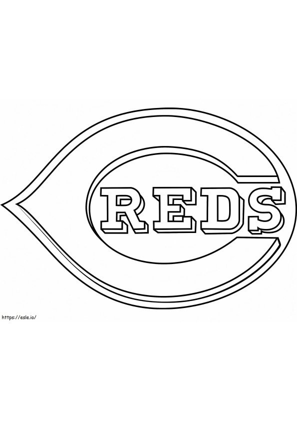 Coloriage Logo des Reds de Cincinnati à imprimer dessin