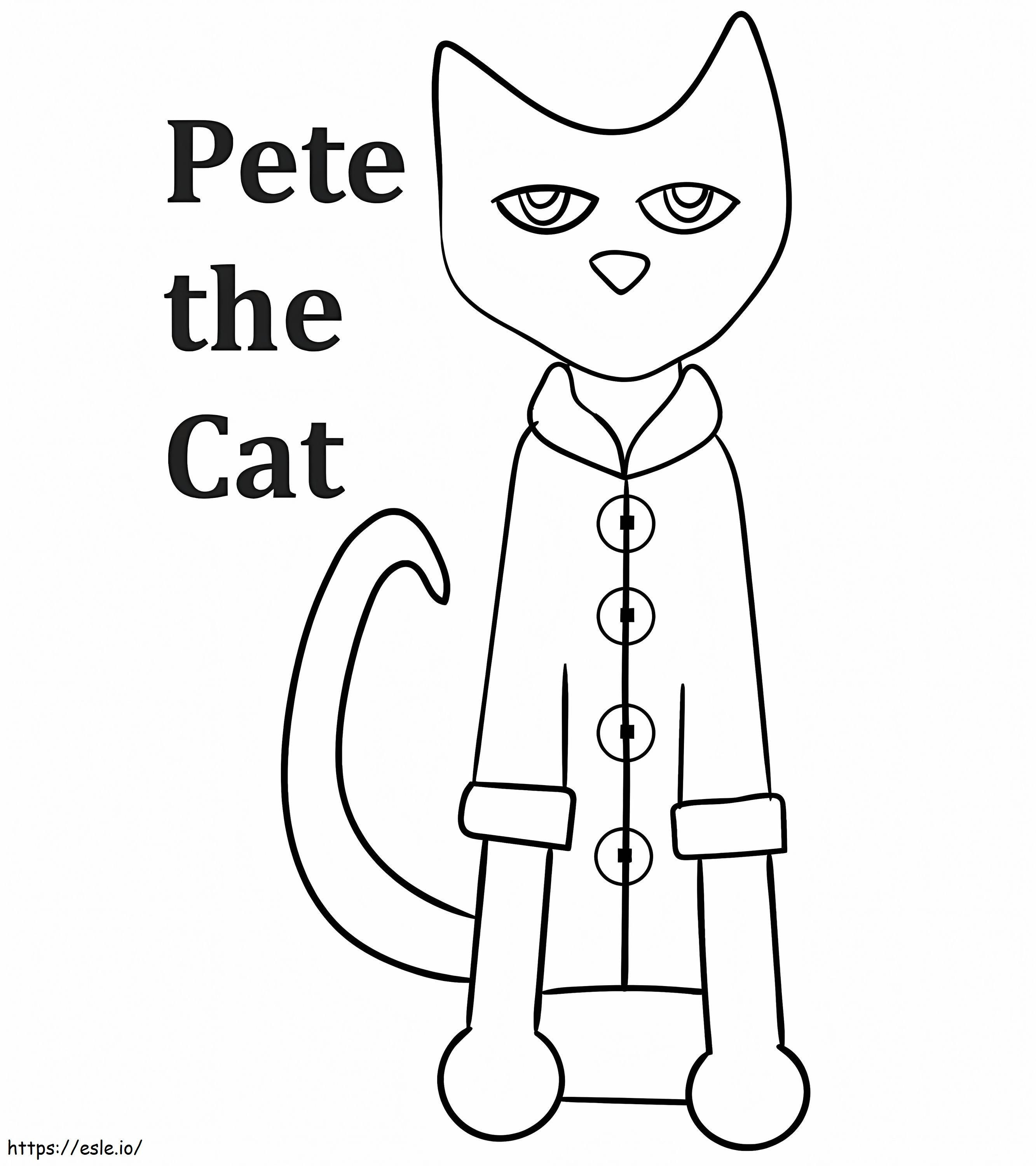 Pete The Cat coloring page