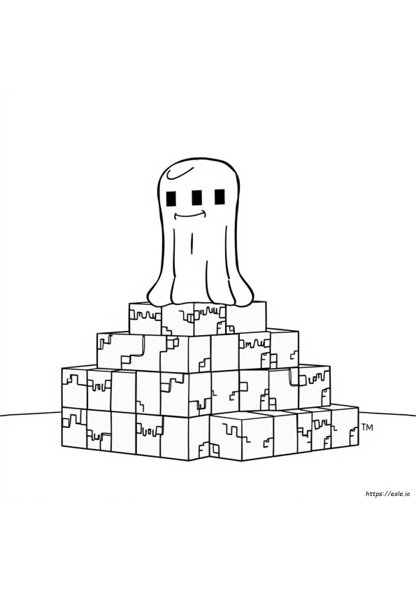 Minecraft Slime Coloring Pages