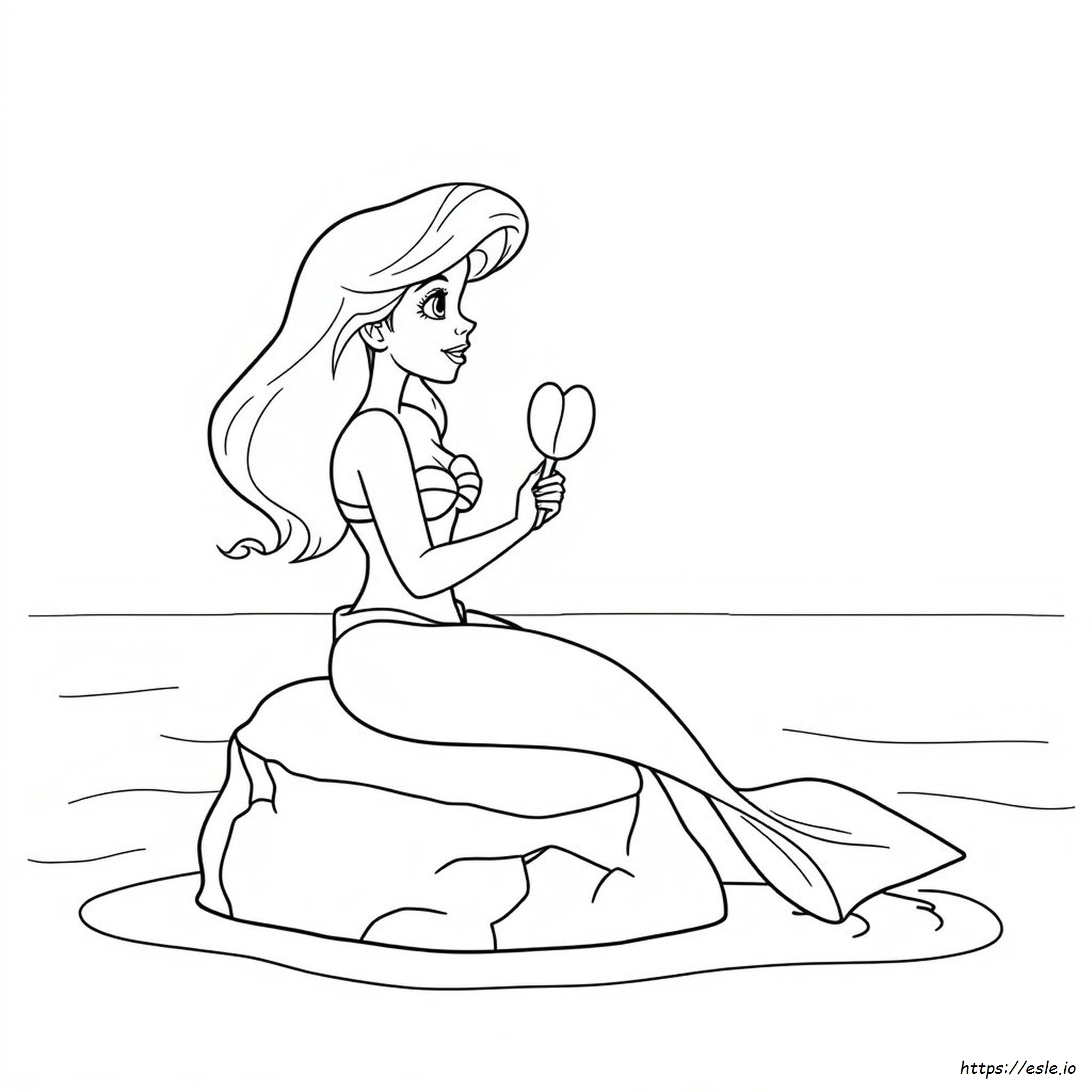 Ariel Mermaid Coloring