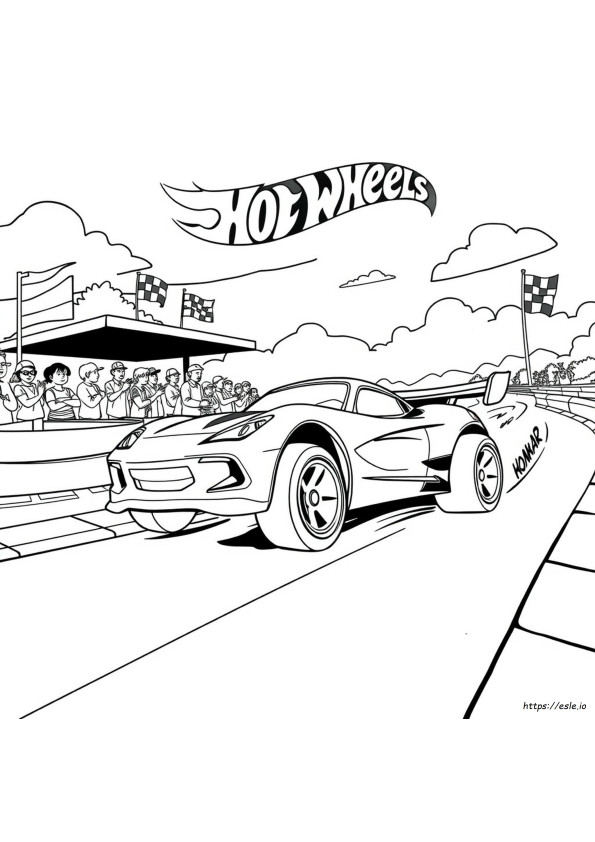 Hotwheels Car Coloring Page