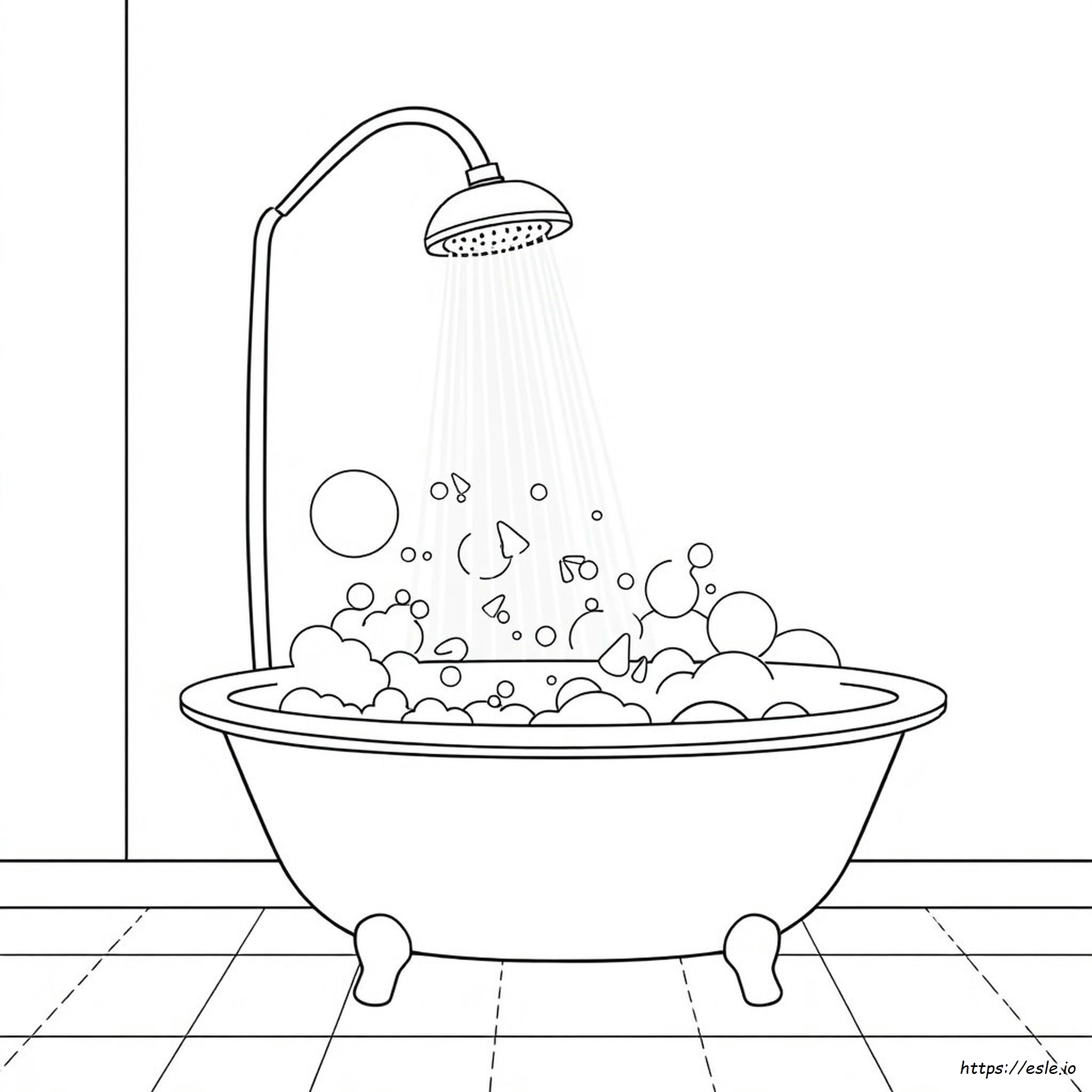Dibujos Para Colorear De Ducha