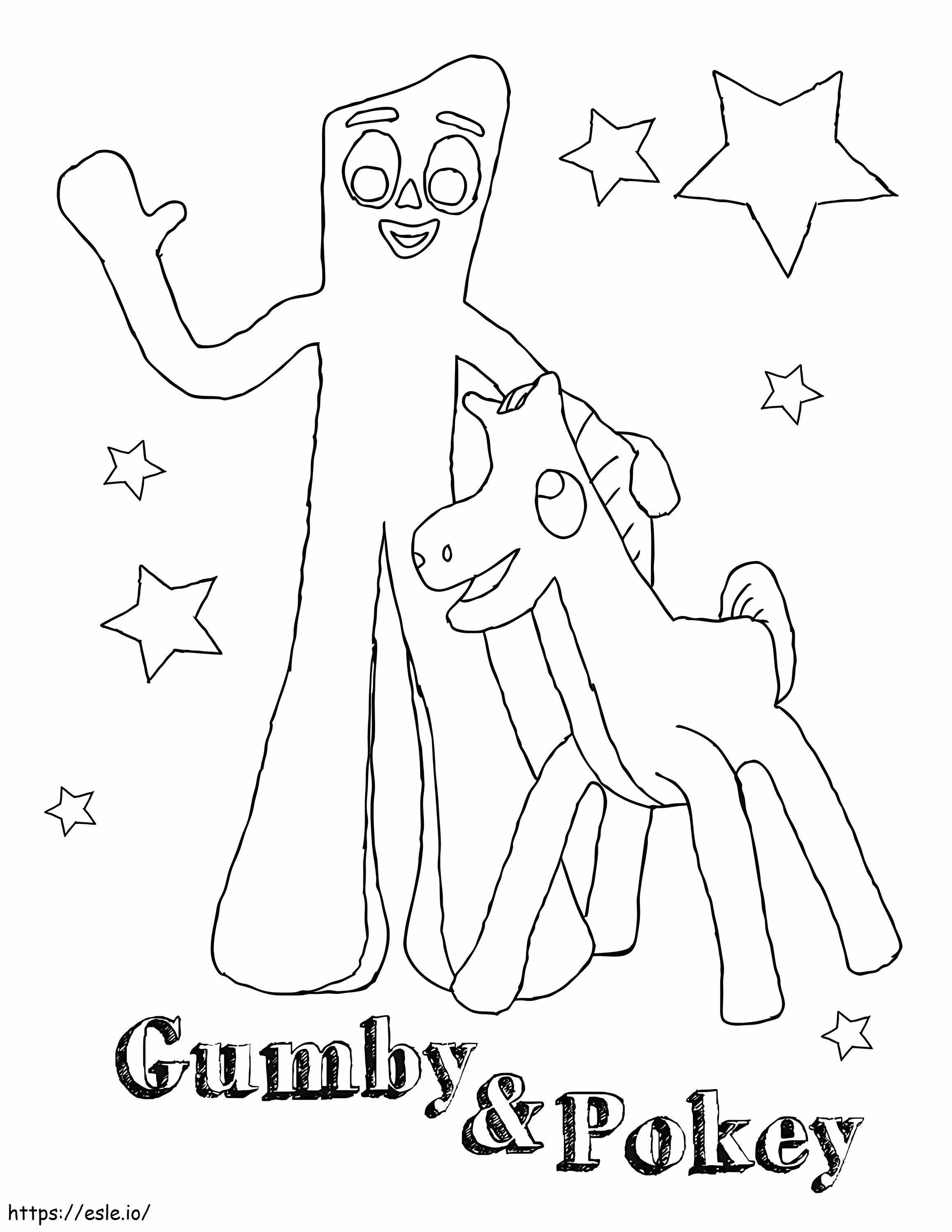 Gumby And Pokey coloring page