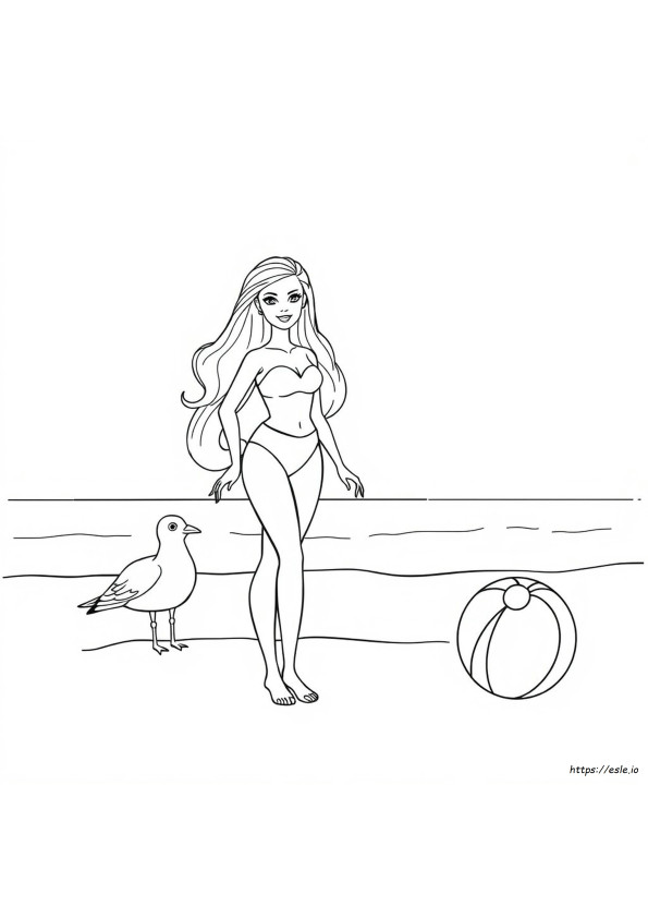 Dibujo De Barbie Para Colorear