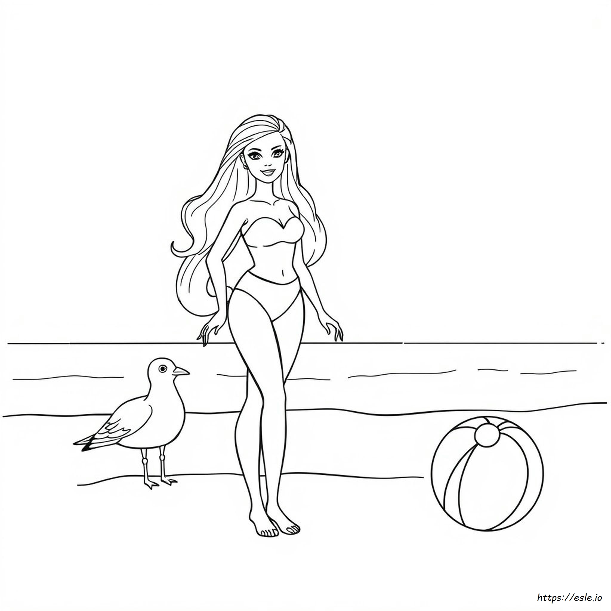Barbie Picture To Colour In