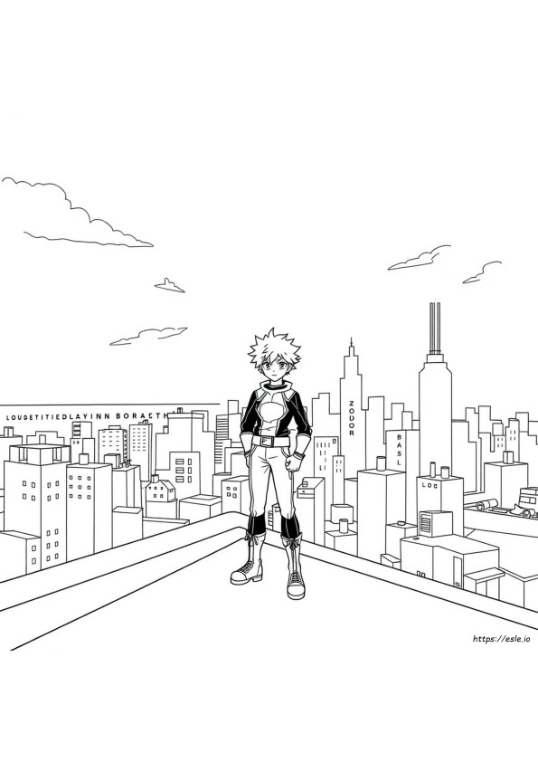 Coloriage Izuku Midoriya