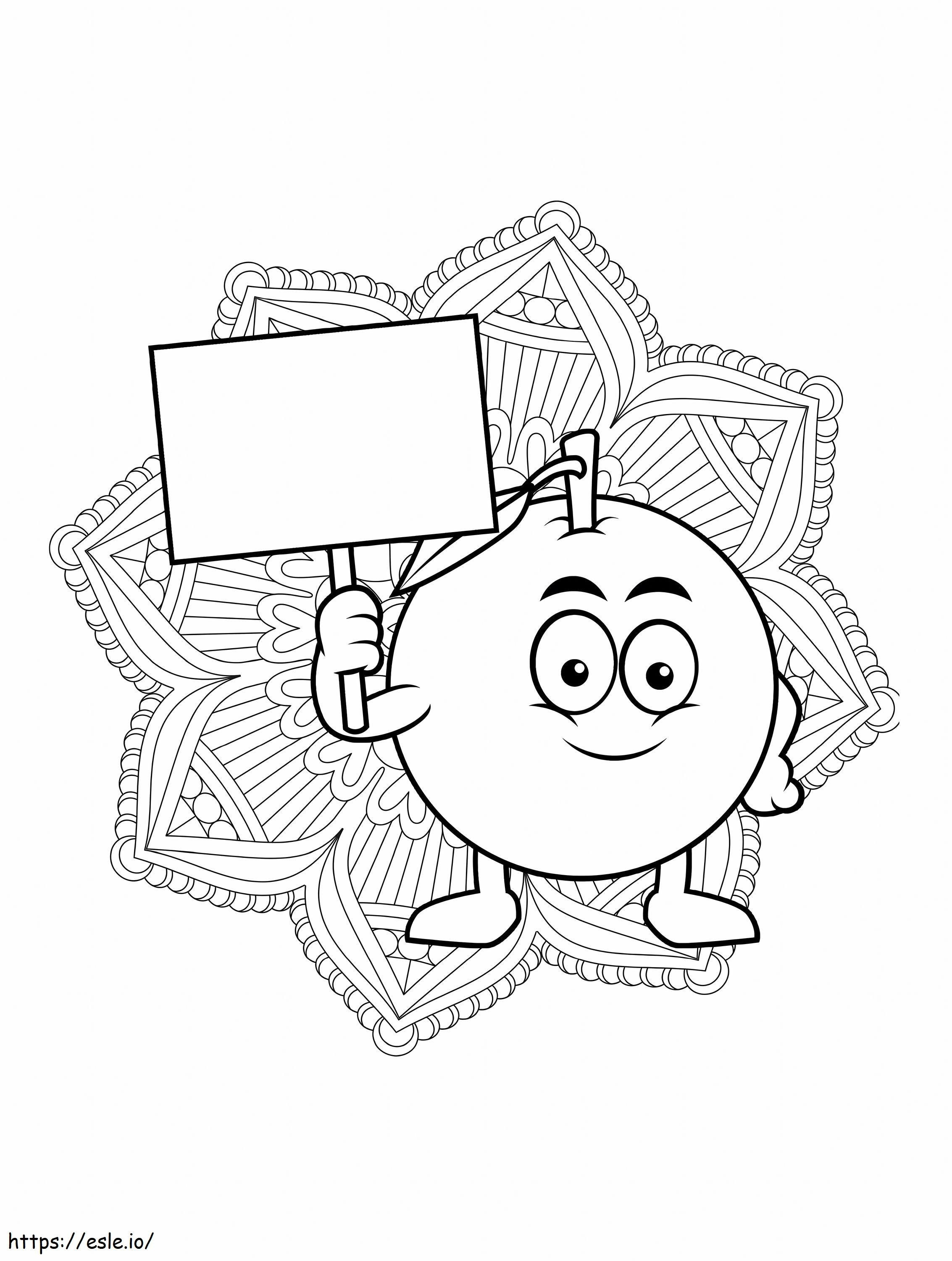 Kumquat Smiling Scaled coloring page