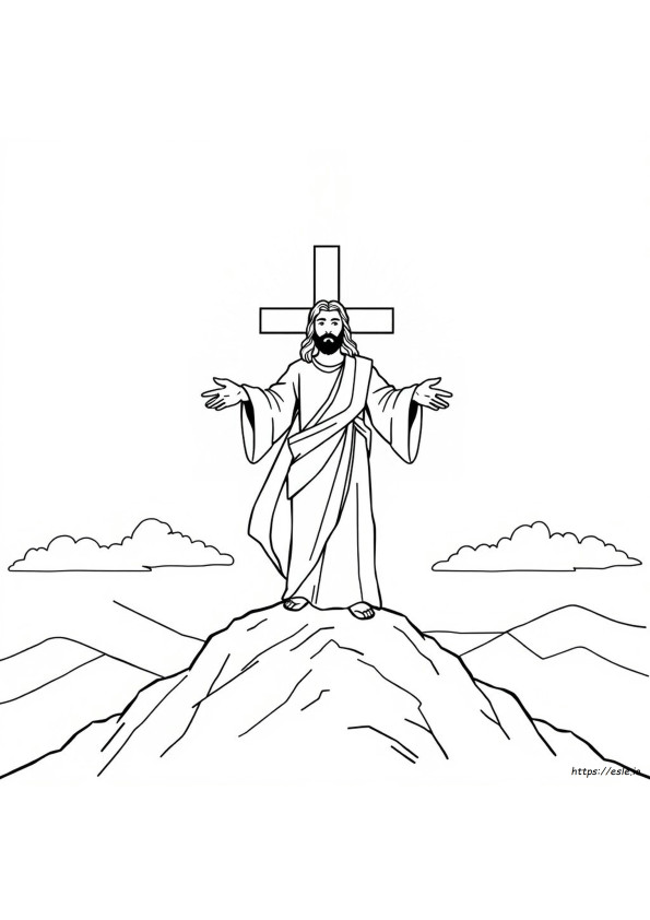 Jesus Is My Superhero Coloring Page