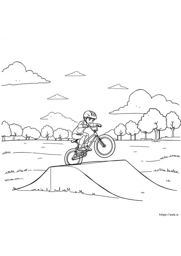 Coloriage Bmx
