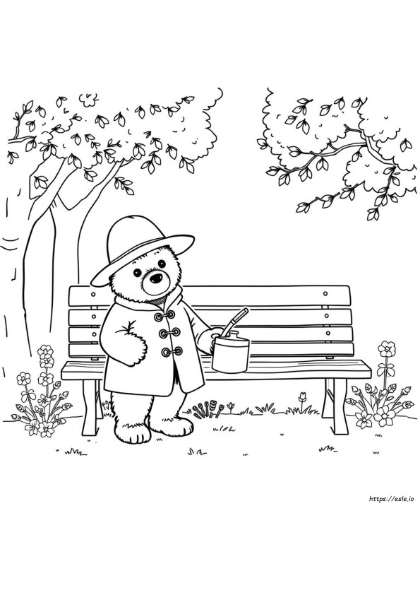 Paddington Bear Colouring Sheet