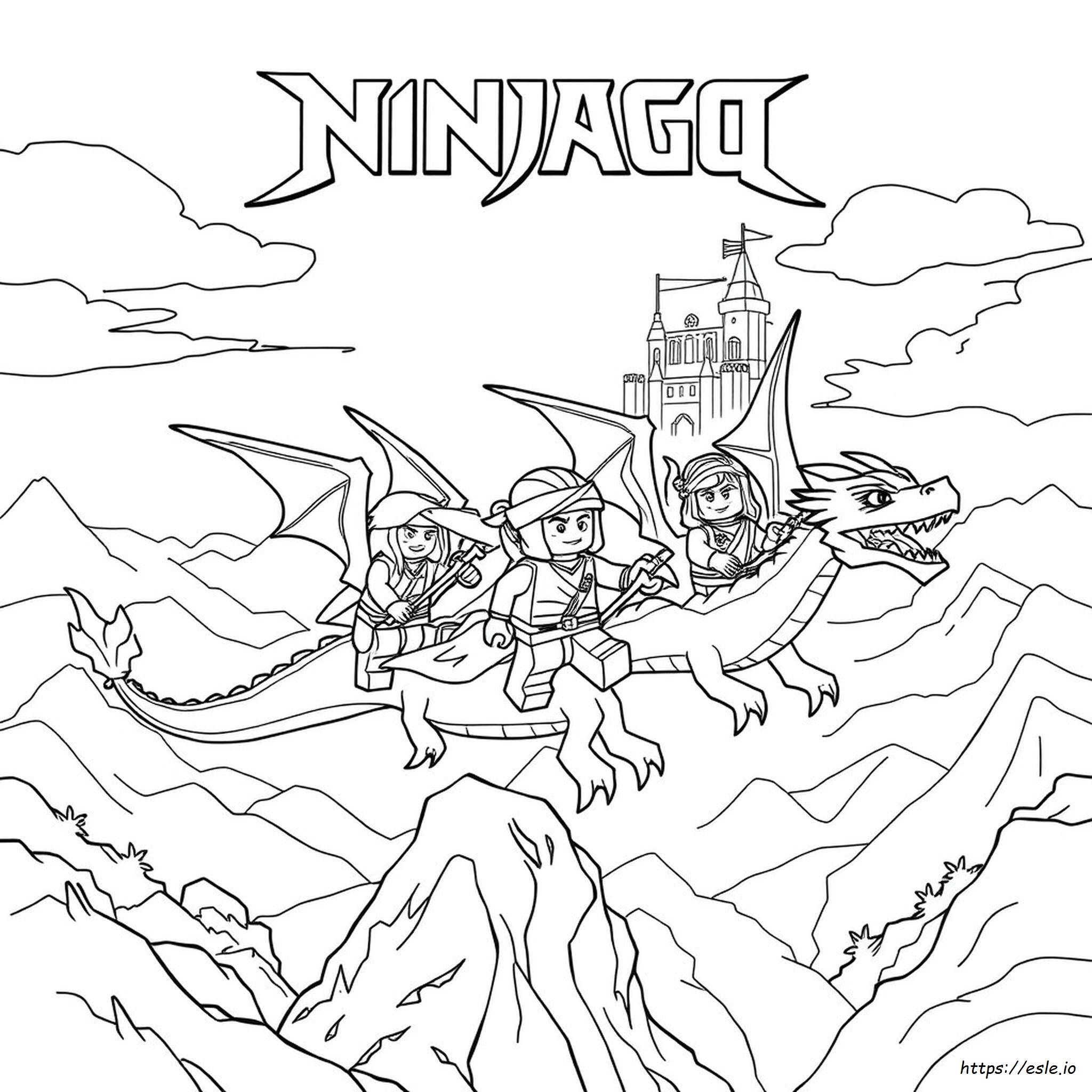 Ninjago: L'ascesa Dei Draghi Da Colorare