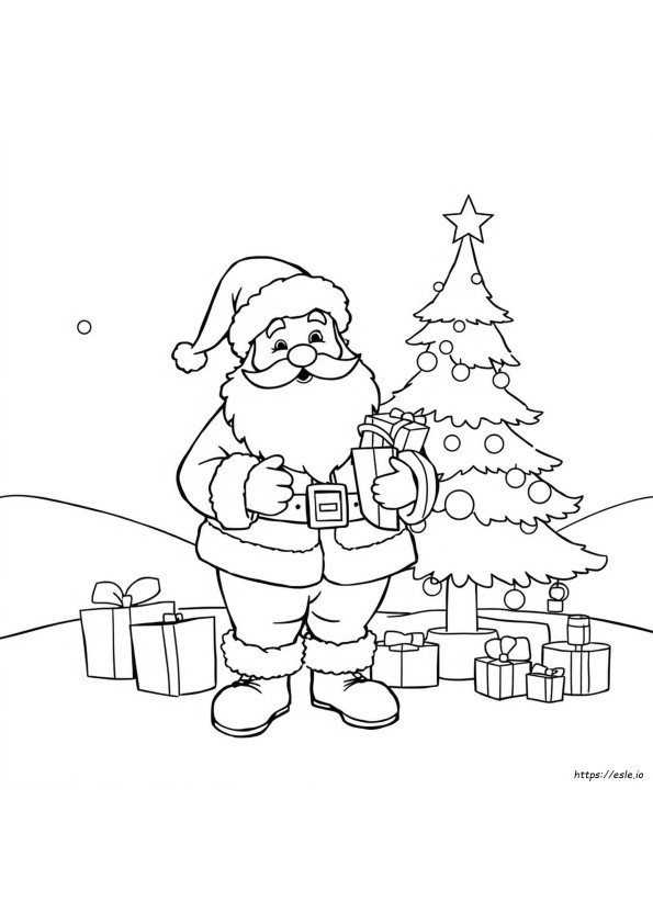 Babbo Natale Da Colorare Gratis