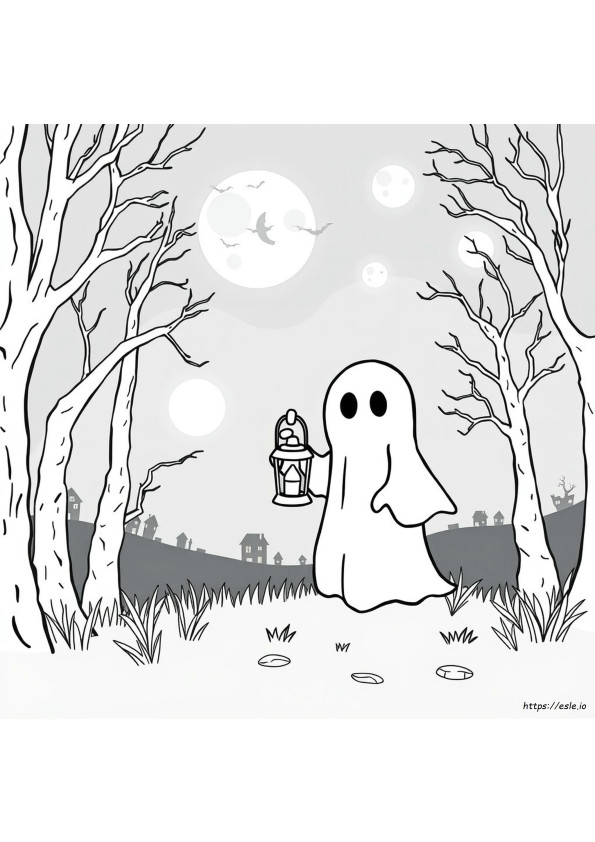 Pagina Da Colorare Spooky Cutie