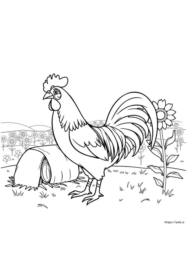 Gallo Para Colorear