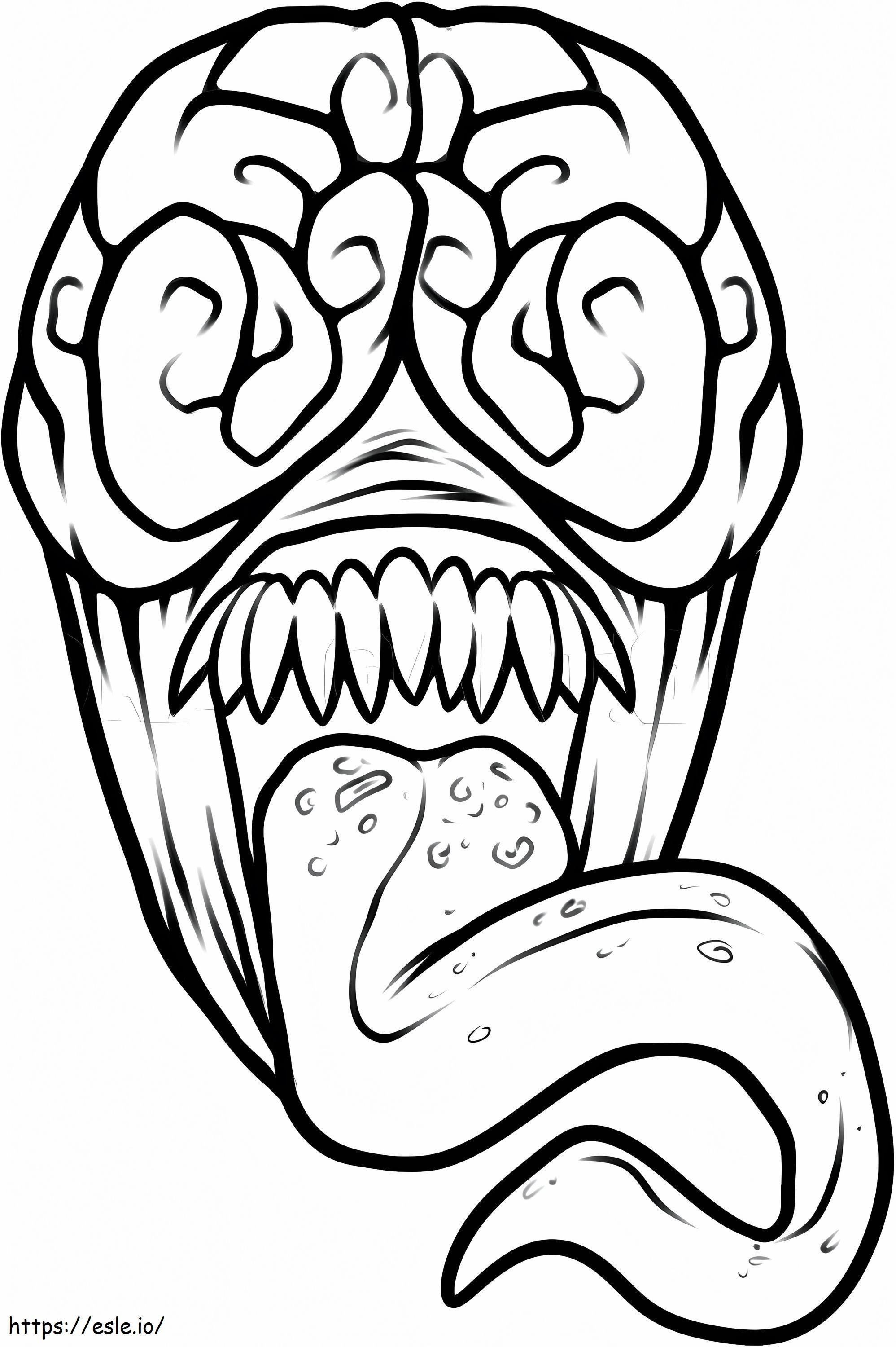 Licker From Resident Evil coloring page