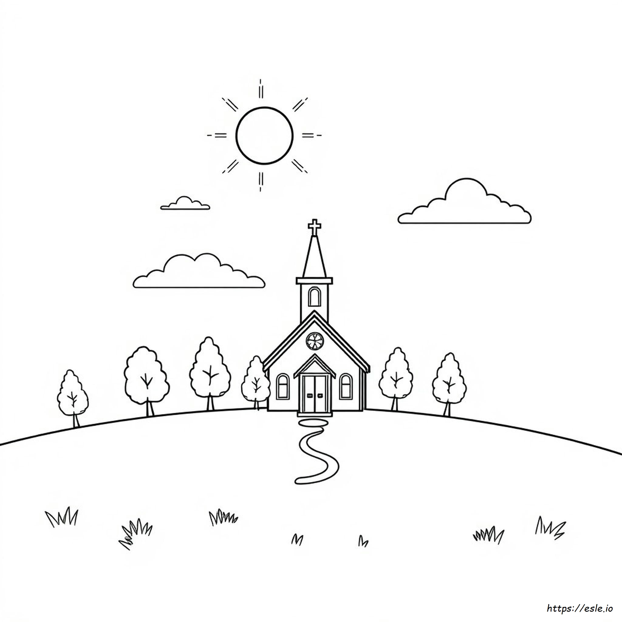Disegni Di Chiese Da Colorare In Pdf