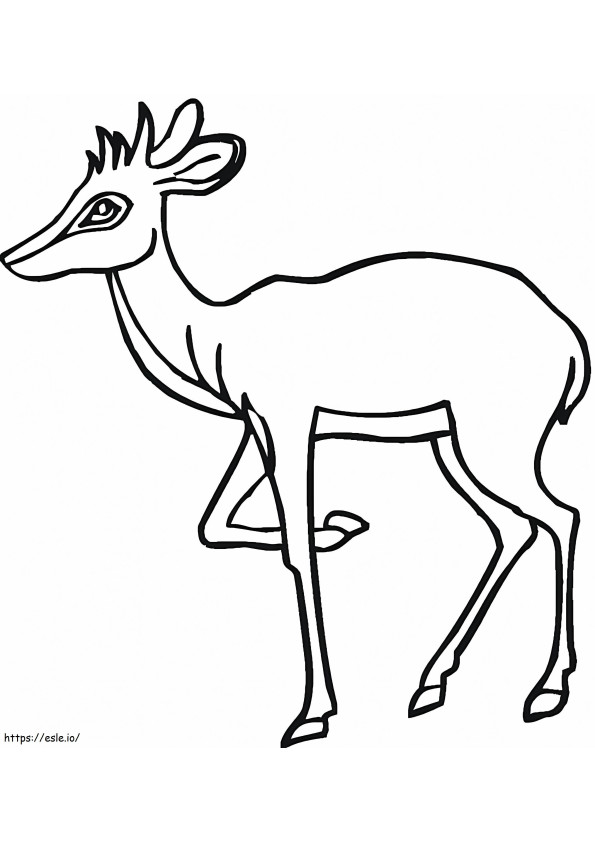 Free Antelope coloring page