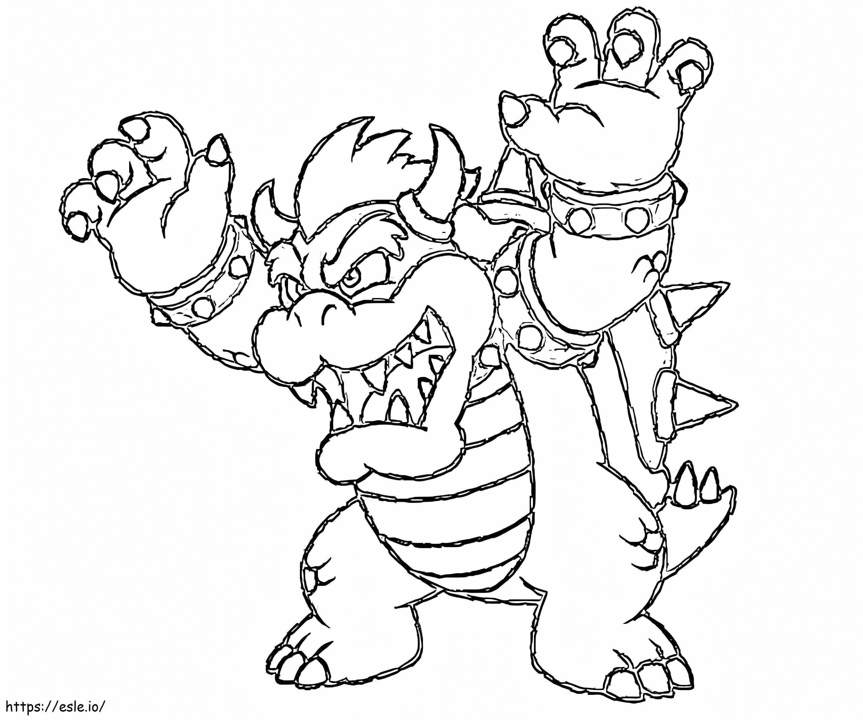 Bowser 9 coloring page