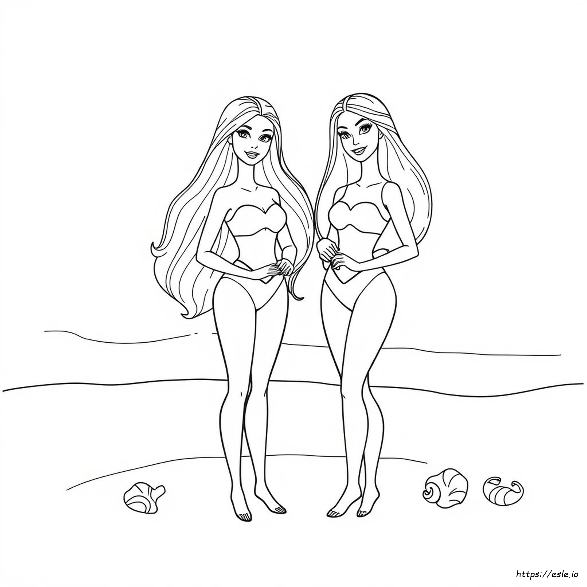 Barbie And Kelly Coloring Pages