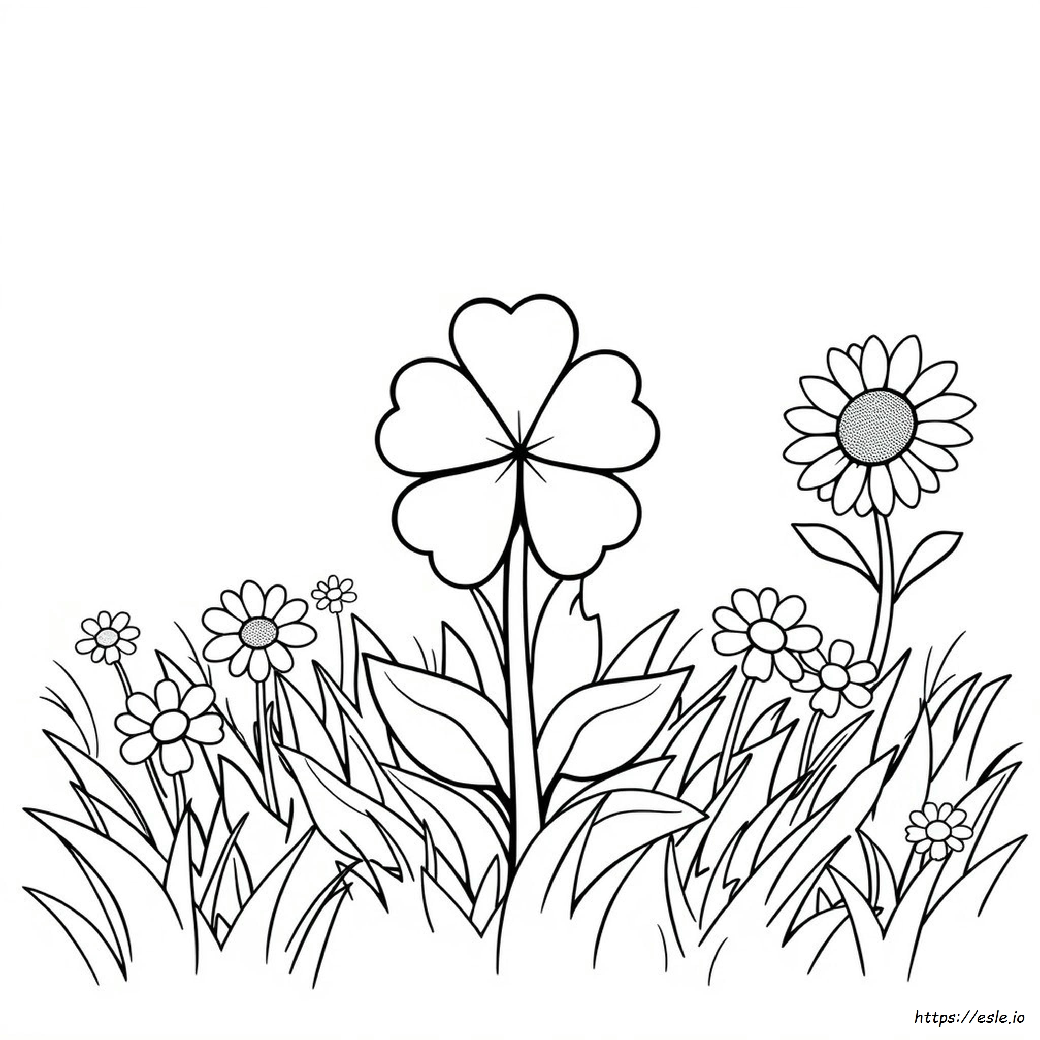 Preschool Shamrock Coloring Page