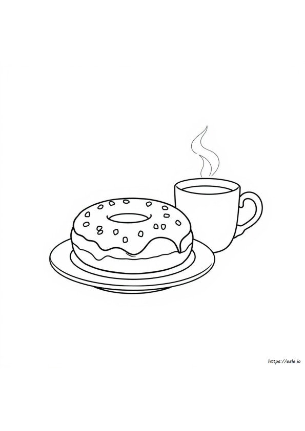 Donut Kleurplaat Printbaar