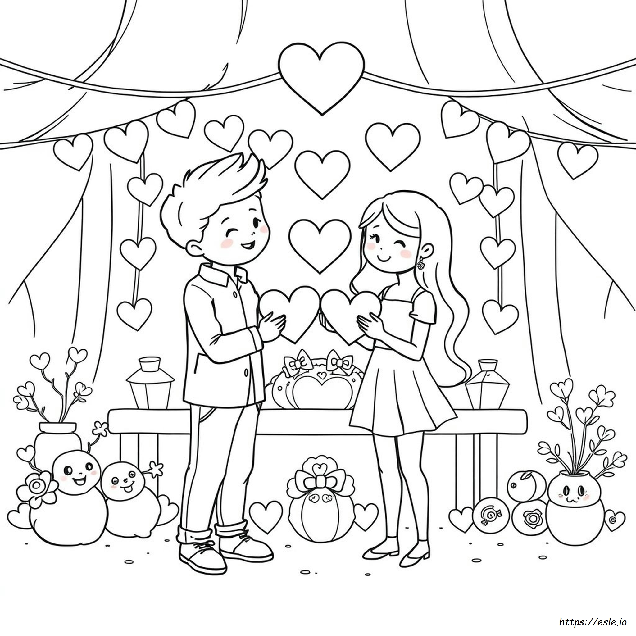 Coloring Page For Valentines Day