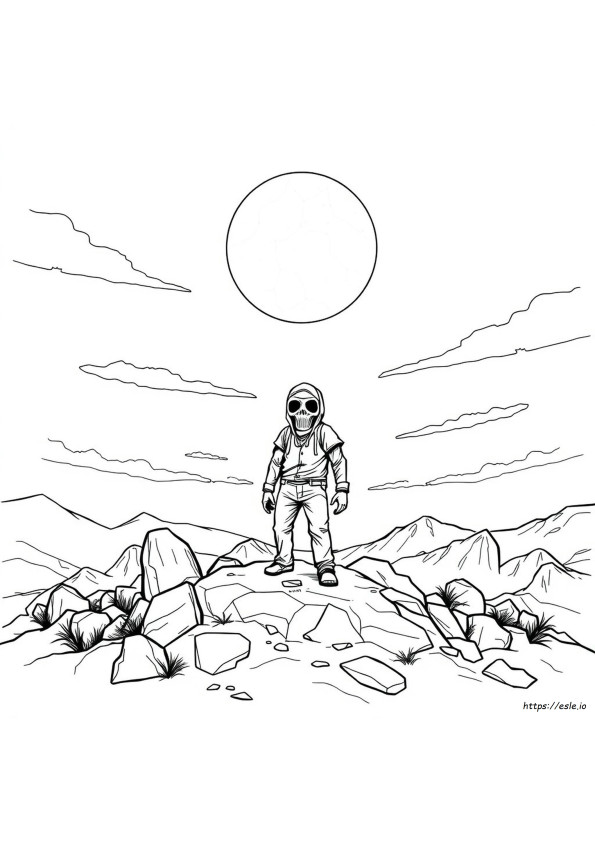 Leather Face Coloring Pages