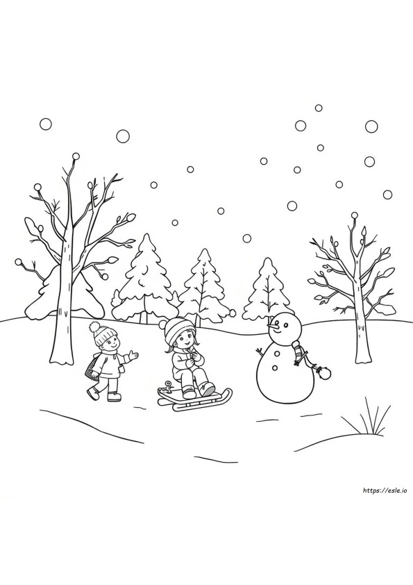 Moeilijke Winter Kleurplaten