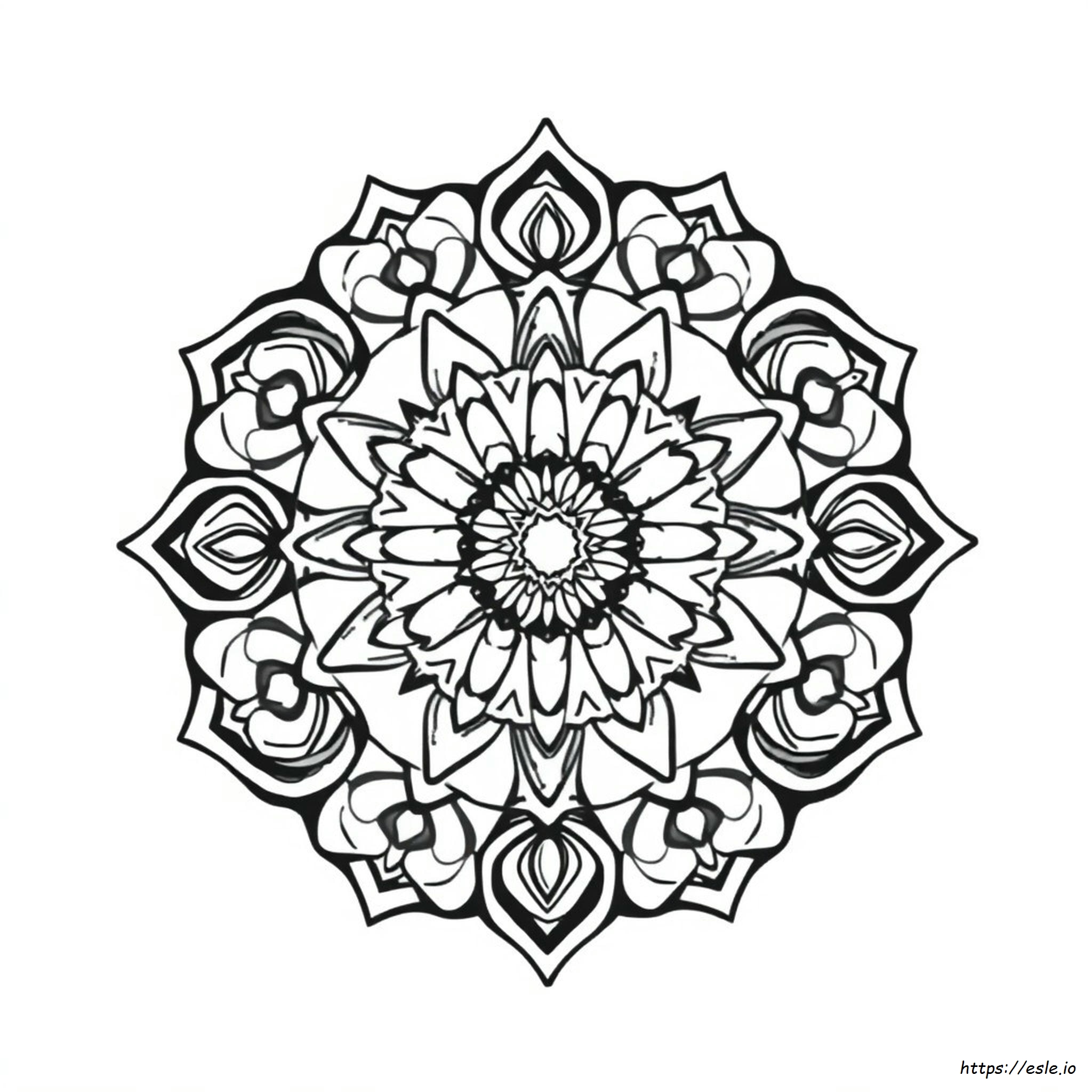 Mandala Facili Da Colorare Per Adulti