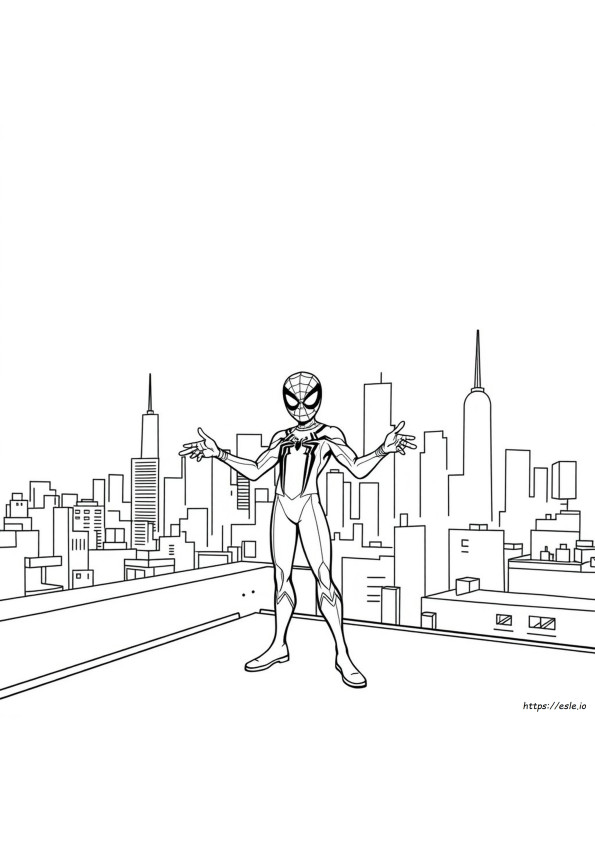 Printable Miles Morales Coloring