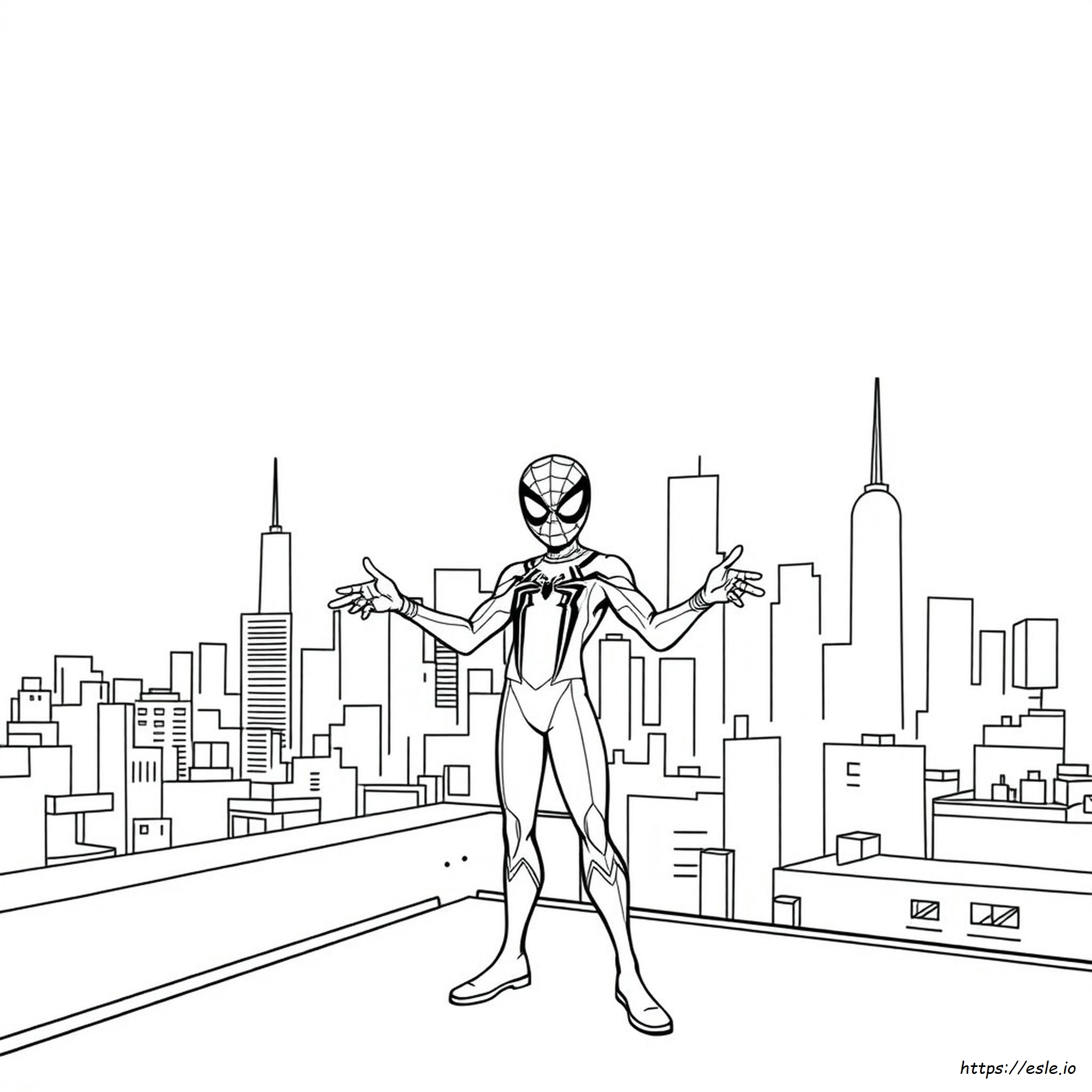 Printable Miles Morales Coloring