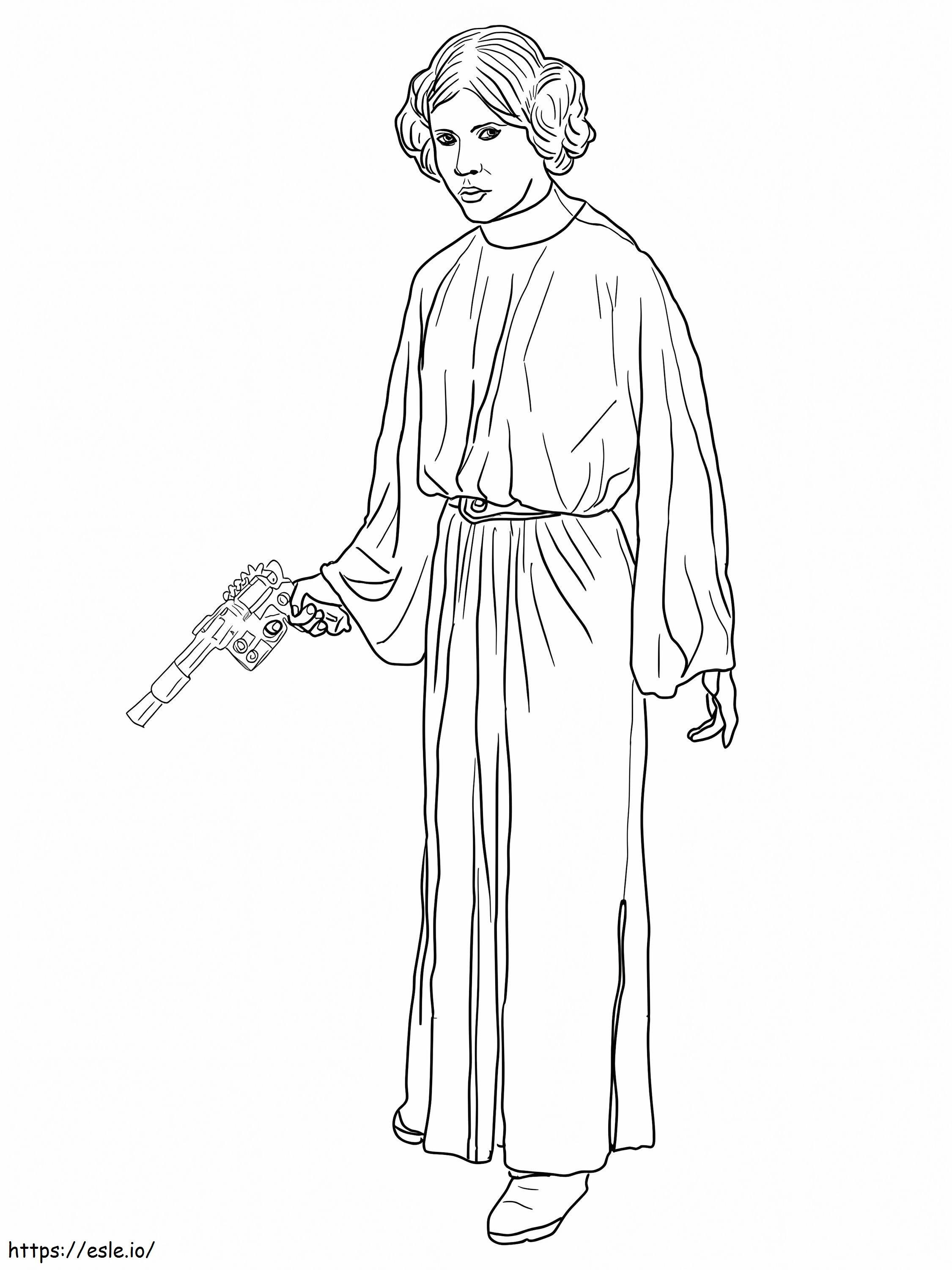  Prenses Leia boyama