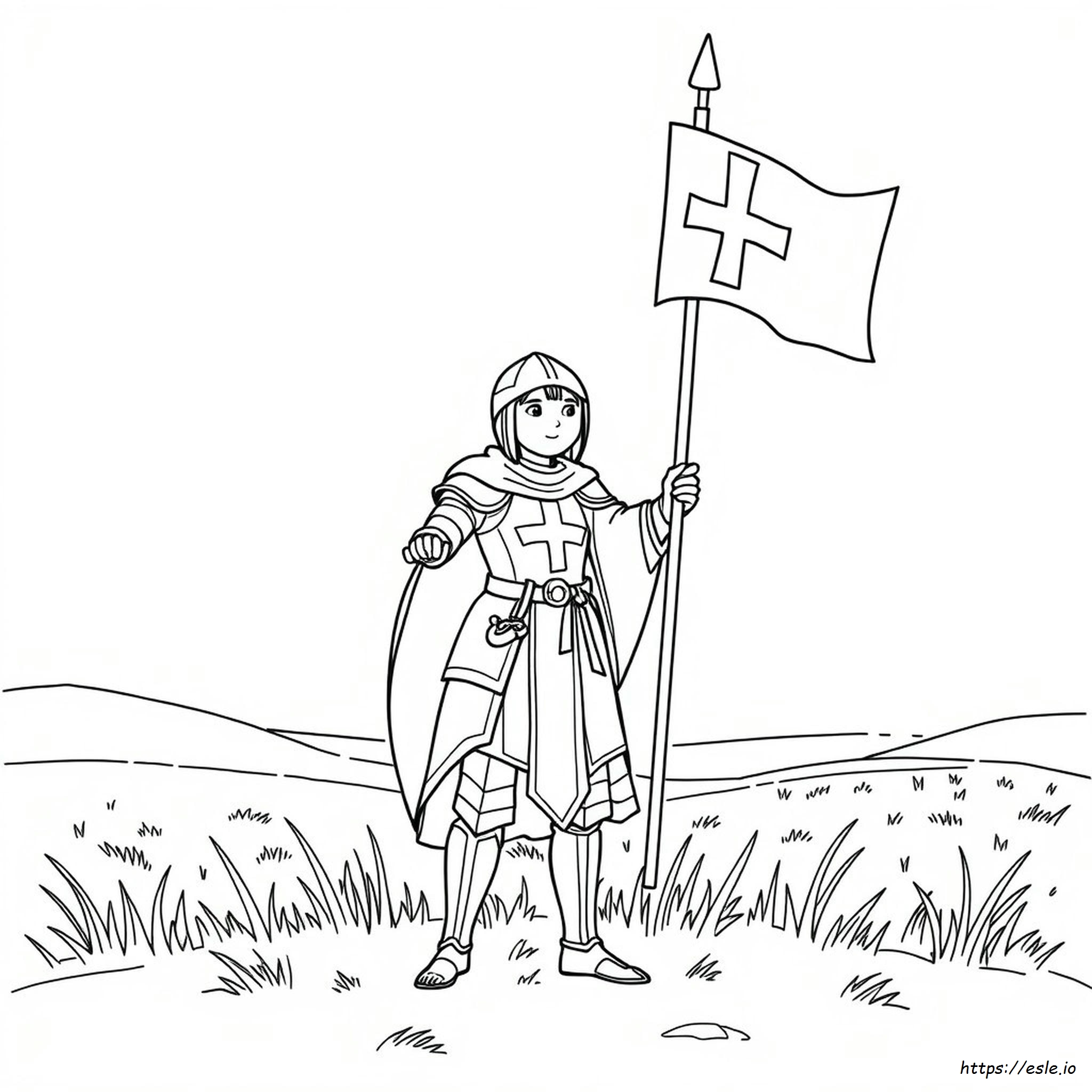 Coloriage Jeanne D'arc
