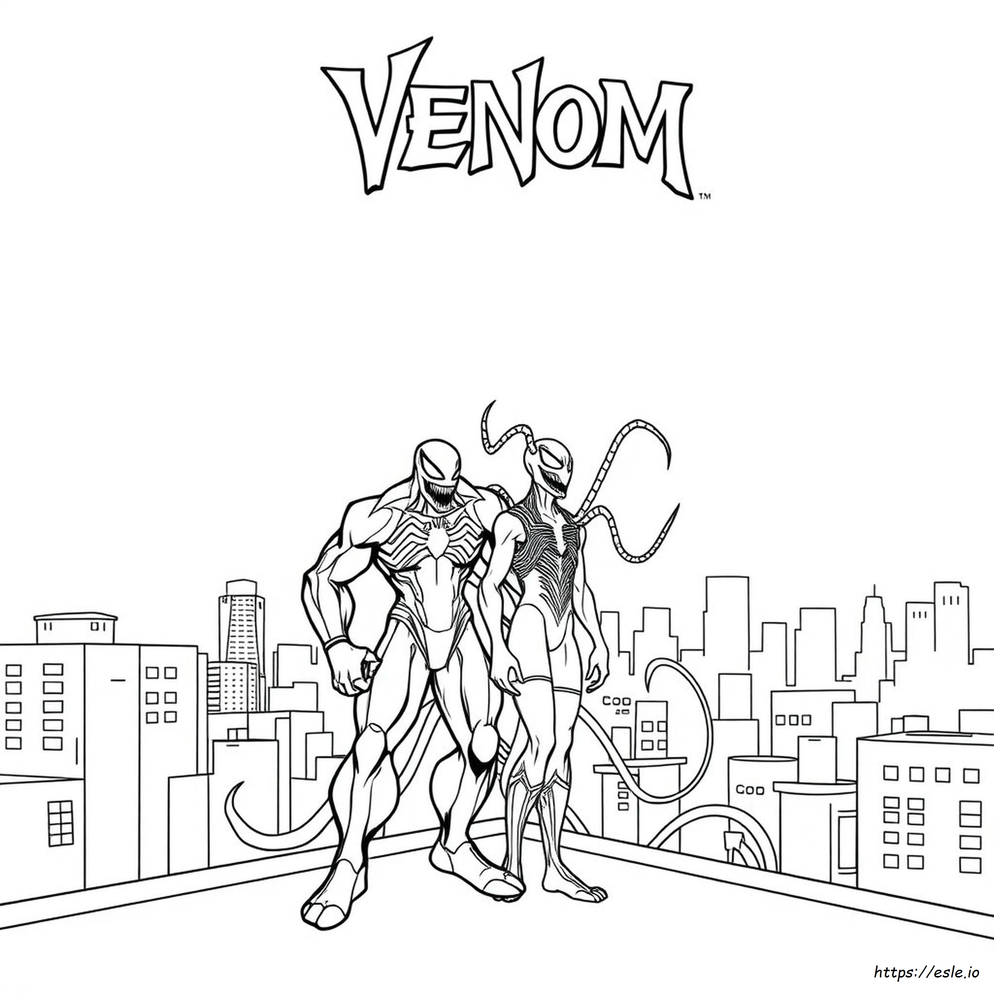 Venom Y Carnage Para Colorear