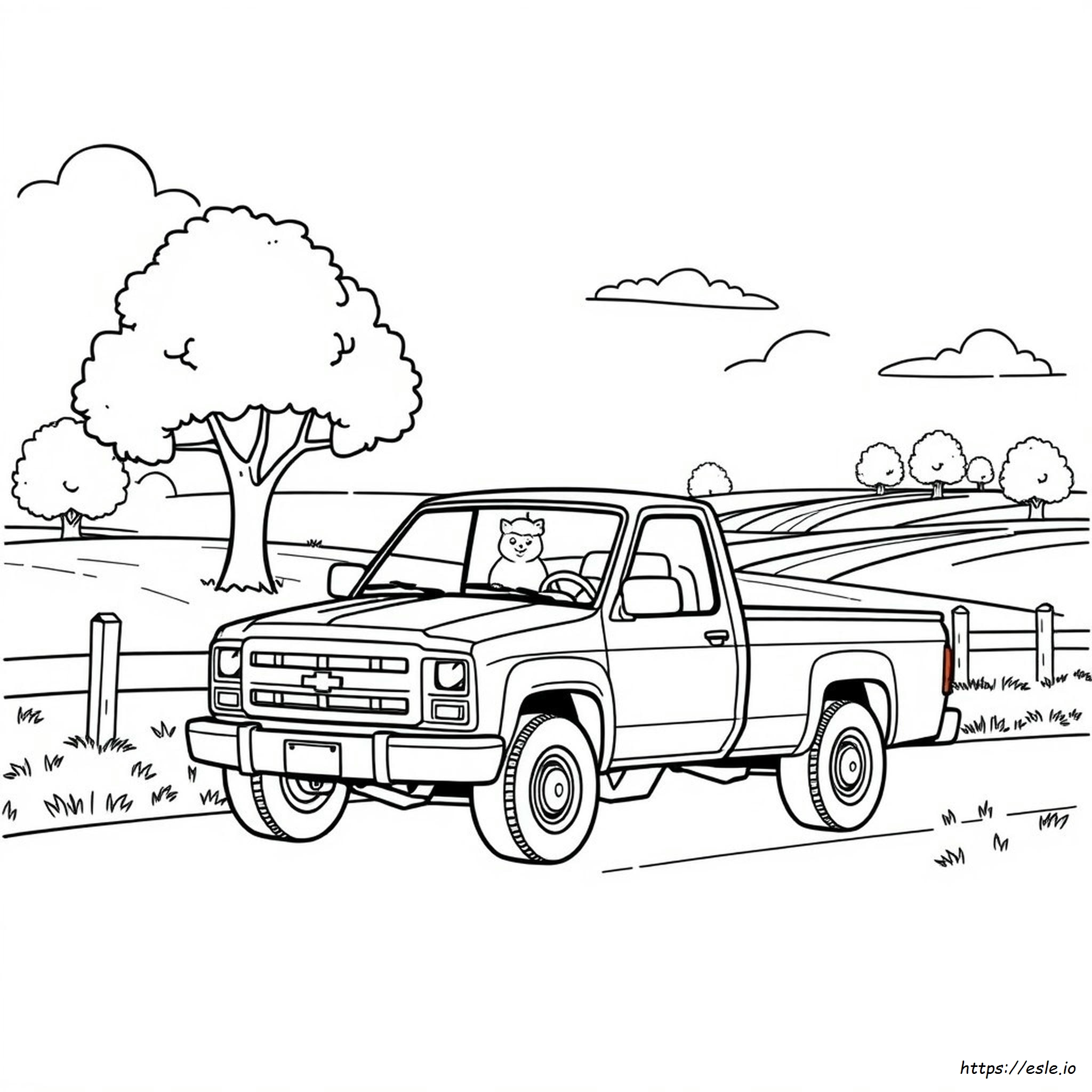 Pickup Truck Coloring Pages