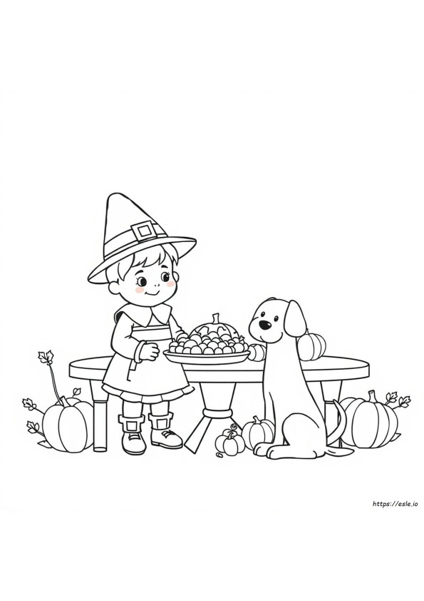 Cute Thanksgiving Coloring Pages Free