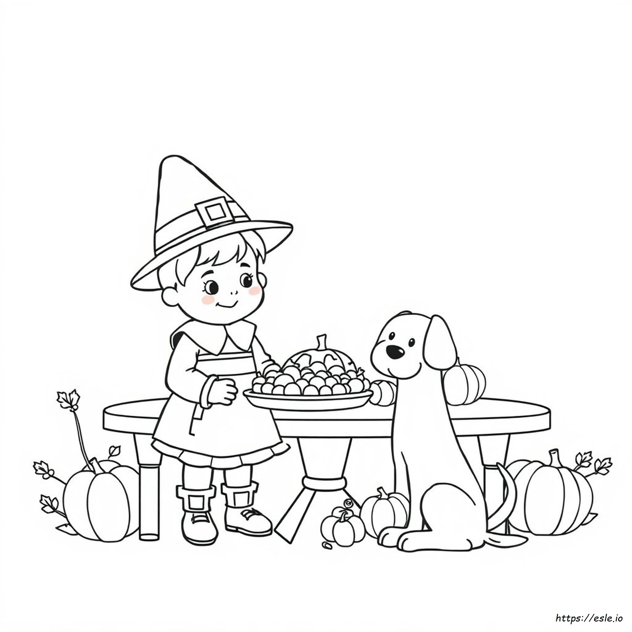 Cute Thanksgiving Coloring Pages Free
