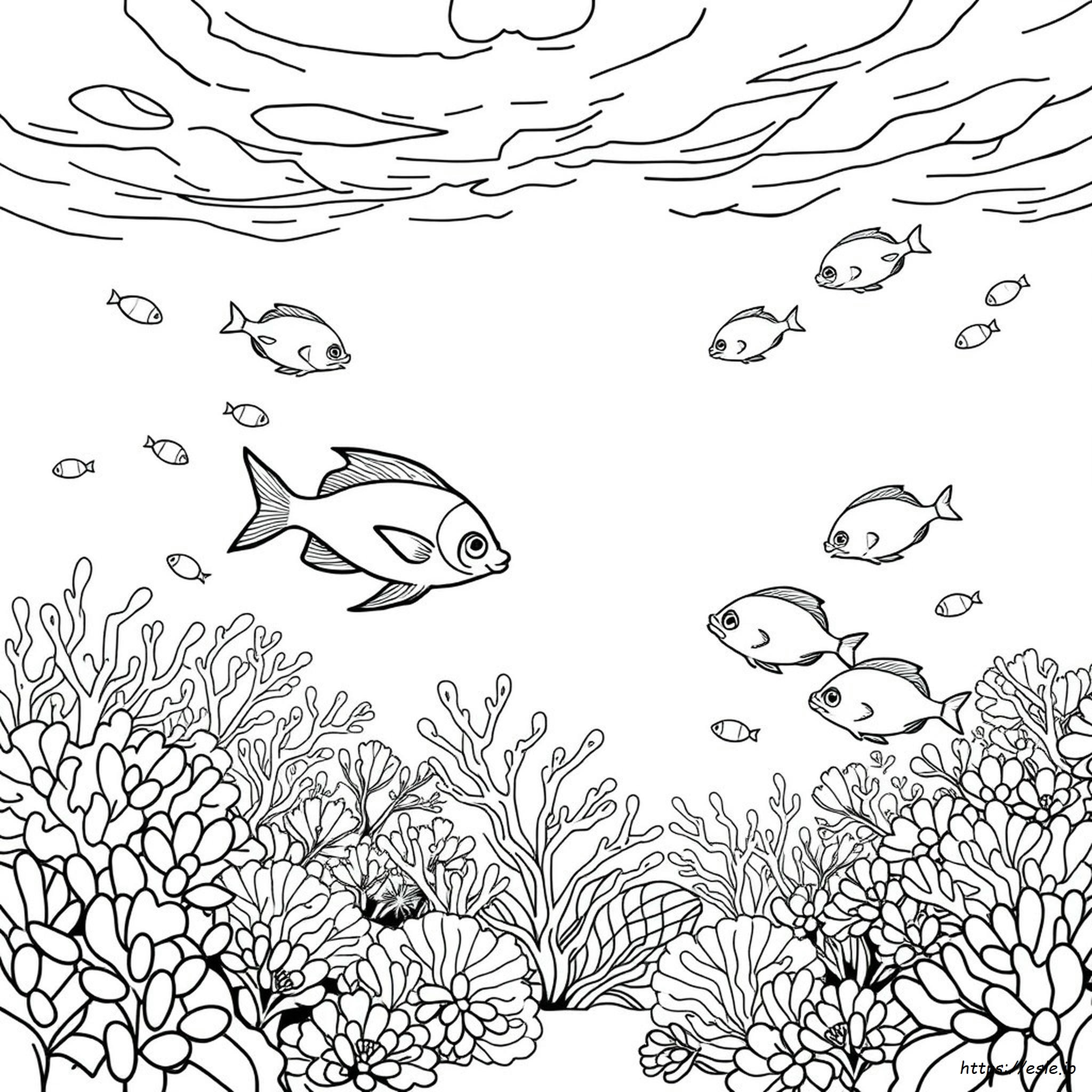 Underwater Coloring Book Pages